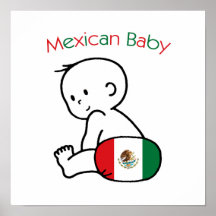 Mexikanisches Baby Plakate