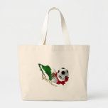 Mexiko-Flaggen-Karten-Fußballfans Futbol Geschenke Tragetaschen
