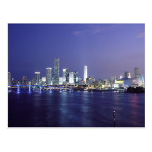 Miami an der Dämmerung Postkarten
