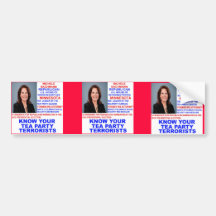 Michele Bachmann, Tee-Party-Terrorist Autosticker