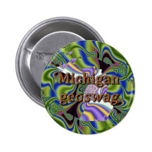 Michigan Geoswag Swags Geocaching Geschenk-Schatz Buttons