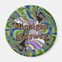 Michigan-Staat Geocaching liefert Magneten Geoswag