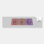 Mieter-Mieter-Wasserstoff-IridiumErbium Auto Aufkleber