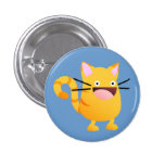 Miezekatze-Schlag-Gelb-Knopf Buttons