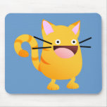 Miezekatze-Schlag-Gelb Mousepad