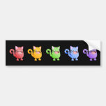 Miezekatze-Schlag-Regenbogen-Aufkleber Auto Sticker