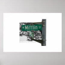 Mifflin Straße Madison, Wisconsin Poster