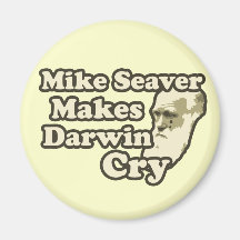 Mike Seaver lässt Darwin schreien an Darwin-Tag Kühlschrankmagnet