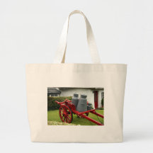Milchkannenwagen Einkaufstaschen