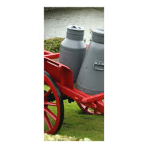 Milchkannenwagen Individuelle Werbe Karte