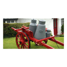 Milchkannenwagen Photokarten