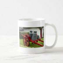 Milchkannenwagen Teetassen