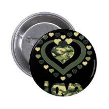 Militär tarnt Liebeherzen Anstecknadelbuttons