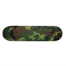 Militärische grüne Tarnung Bedrucktes Skateboard