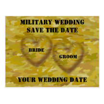 Militärwedding Save the Date Postkarten