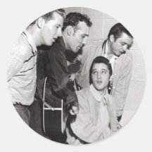 Million Dollar-Quartett-Foto Runder Sticker