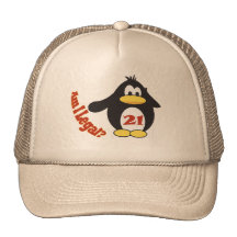 Mindestalter für Alkoholkonsum Pinguin Hut Caps