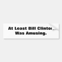 Mindestens Bill Clinton unterhielt Autoaufkleber