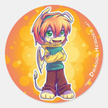 Mini Runder Aufkleber