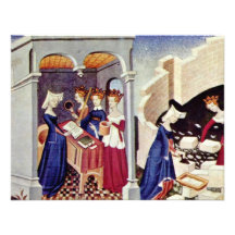 Miniatur von den Cité DES-Freifrauen "von Christin Ankündigungskarte