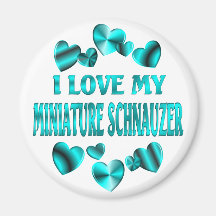 MINIATURSCHNAUZER Liebe Magnete