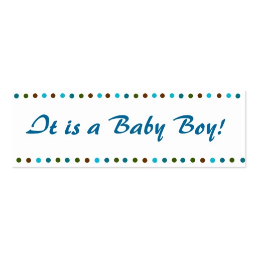 Minicard Baby-Geburts-Mitteilung Visitenkartenvorlagen