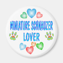 MINIschnauzer-LIEBHABER Kühlschrankmagnet