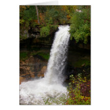 Minnehaha fällt in Herbst Karten