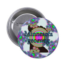 Minnesota Geoswag Swags Geocaching Geschenk-Schatz Buttons