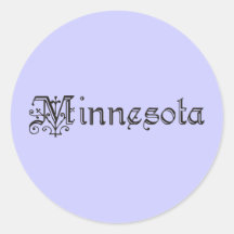 Minnesota Runde Aufkleber