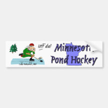 Minnesota-Teich-Hockey-Autoaufkleber