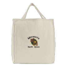 Minnesotanordufer-Elche gestickte Tasche