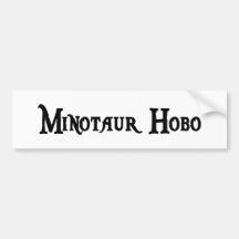 Minotaur Hobo-Aufkleber Autosticker