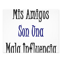 Mis-Freund-Sohn Una Mala Influencia Ankündigungskarten