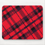 Miserabeles rotes kariertes mousepad
