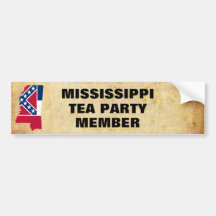 MISSISSIPPI-TEE-PARTY AUTOSTICKER