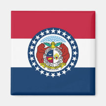 Missouri-Staats-Flagge Kühlschrankmagnet