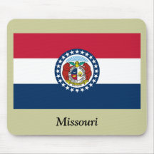 Missouri-Staats-Flagge Mousepads