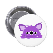 Mit Augen Monster lila drei Anstecknadelbuttons