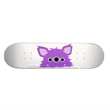 Mit Augen Monsterlila drei Skateboard Bedruckte Skateboarddecks