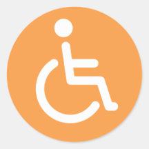Mit Behinderung Symbolaufkleber
