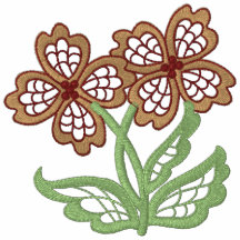 Mit Blumenopenwork Bestickte Polos
