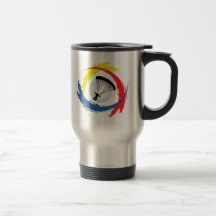 Mit Fallschirm abspringendes Tricolor Emblem Kaffee Tassen