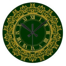Mit Filigran geschmückte Wanduhr