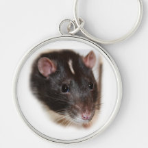 Mit Kapuze extravagante Ratte großes Keychain Schlüsselanhänger