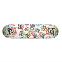 "Mit Liebe" Radialwiederholung Skateboard Skateboardbrett
