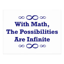 Mit Mathe sind die Möglichkeiten unbegrenzt Postkarten