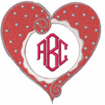Mit Monogramm Herz