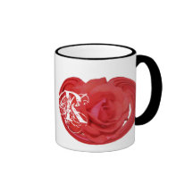 Mit Monogramm Initialen-Rosen-Blumenbecher Tee Tassen