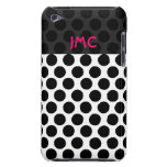Mit Monogramm schwarzes Dottie Case-Mate iPod Touch Case